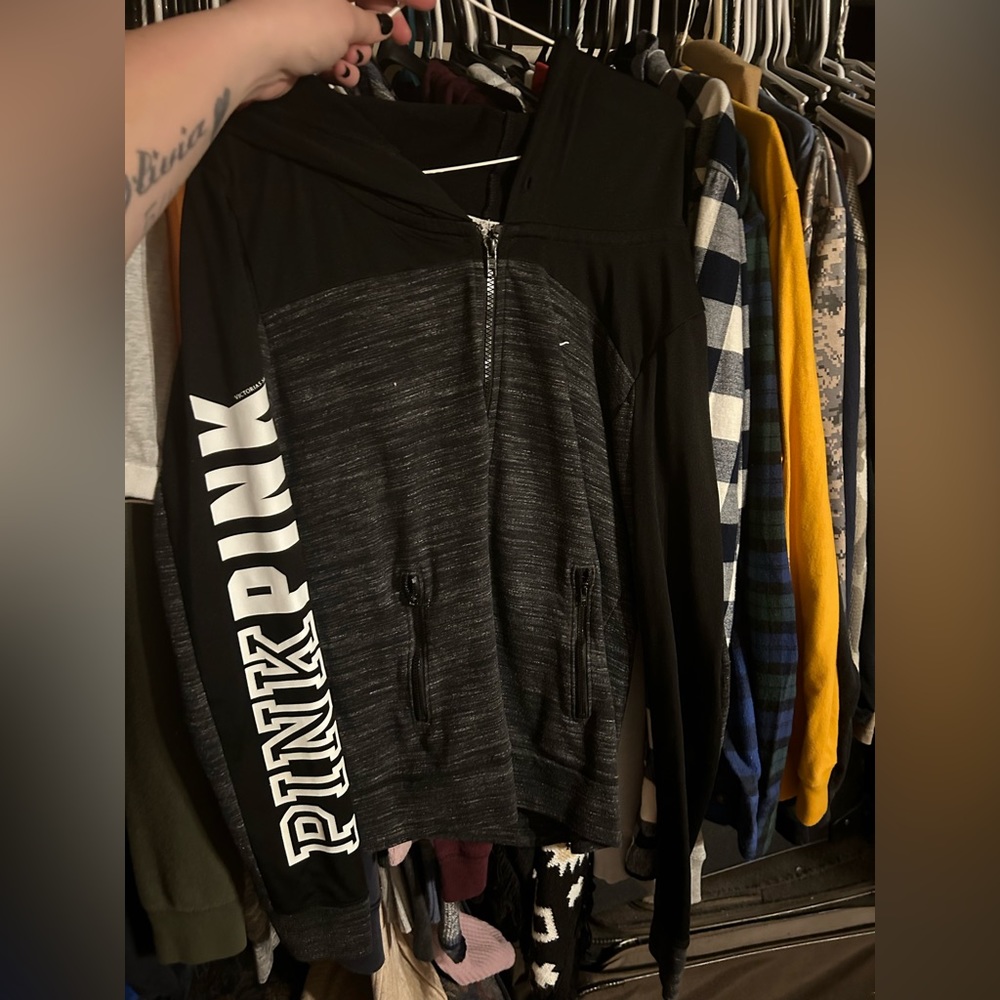 VS PINK ZIP HOODIE